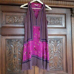 Silk Floral Pattern Dress